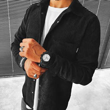 Load image into Gallery viewer, Men's Casual Solid Color Button Long Sleeve Coat
