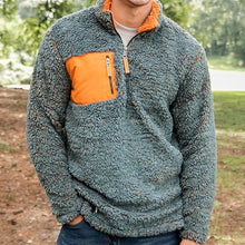 Load image into Gallery viewer, Color Block Pocket Zipper Men's Tops