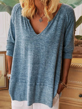 Load image into Gallery viewer, Casual Plus Size Long Sleeve Women's Tops