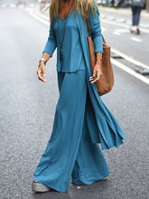 Load image into Gallery viewer, Fashion Casual Loose Solid Color Three-piece Suit