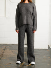 Load image into Gallery viewer, Casual Round Neck Thick Pullover Knitted Tops And Trousers Women's Suit