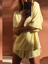 Load image into Gallery viewer, Fashion Casual Short Sleeve Knit Suit