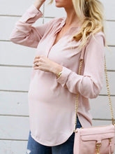Load image into Gallery viewer, V-neck Loose Maternity Casual Shirt
