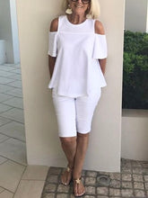 Load image into Gallery viewer, Pure Cotton Round Neck Breathable Women's Suit