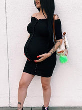 Load image into Gallery viewer, Maternity Sexy Strapless Bodycon Dress