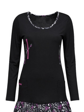 Load image into Gallery viewer, Printed Round Neck Long Sleeve Dress
