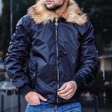 Load image into Gallery viewer, Fur Collar Solid Color Jacket