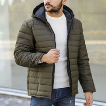 Load image into Gallery viewer, Casual Hooded Warm Plus Size Men's Coat