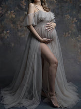 Load image into Gallery viewer, Fashion Sexy Solid Color Tulle Photo Dress For Pregnant Women