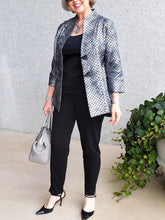 Load image into Gallery viewer, Grey Print Autumn And Winter Women's Suits