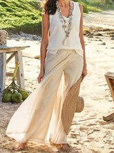 Load image into Gallery viewer, Beach Vacation Sleeveless Leisure Suit