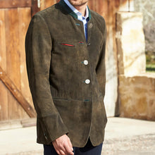 Load image into Gallery viewer, Men's Autumn and Winter Solid Color Fashion Retro Short Suit Jacket