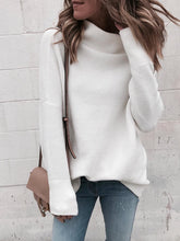 Load image into Gallery viewer, High Collar Casual Long Sleeve Sweater Women's Tops
