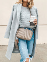 Load image into Gallery viewer, Pure Color Short Woolen Women's Trench Coat