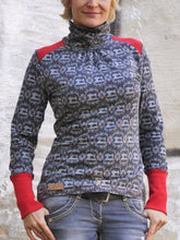 Load image into Gallery viewer, Blue Print High Collar Women's Tops
