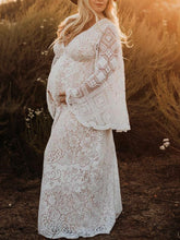 Load image into Gallery viewer, Sexy Long Photography Gown Lace Dress For Pregnant Women