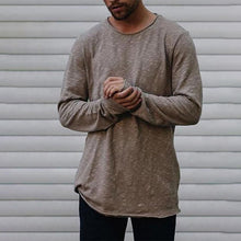 Load image into Gallery viewer, Fashion Men's Solid Color Long Sleeve T-shirt