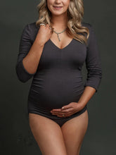 Load image into Gallery viewer, Long Sleeve Breathable Tight Maternity Bodysuits