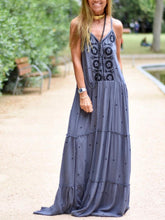 Load image into Gallery viewer, Women's V-neck Strap Dress