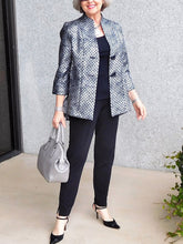 Load image into Gallery viewer, Grey Print Autumn And Winter Women's Suits