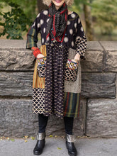 Load image into Gallery viewer, Color Matching Cotton And Linen Thin Section Women's Coat