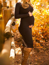 Load image into Gallery viewer, High Stretch Soft Maternity Mid-length Sweater