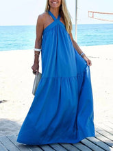 Load image into Gallery viewer, Cotton And Linen Swing Sling Women's Dress