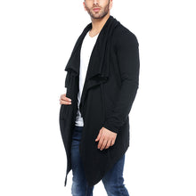 Load image into Gallery viewer, Drawstring Shrug Black Men's Cardigans