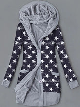 Load image into Gallery viewer, Leopard Print Hooded Autumn and Winter Plus Velvet Jacket