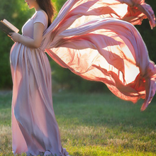 Load image into Gallery viewer, Short Sleeve Maternity Long Skirt