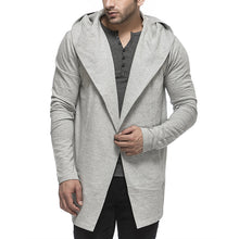 Load image into Gallery viewer, Grey Casual Shrugged Men's Cardigans