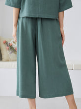Load image into Gallery viewer, Women's Soft Linen Casual Wide-Leg Pants Suit