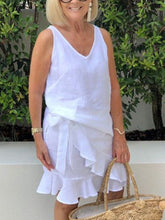 Load image into Gallery viewer, Sleeveless Cotton And Linen Simple Women's Dress