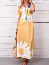 Load image into Gallery viewer, Sunflower Print Everyday Daisy Women's Casual Dress