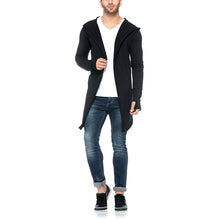 Load image into Gallery viewer, Black Long-Sleeved With Fingers Men's Cardigans