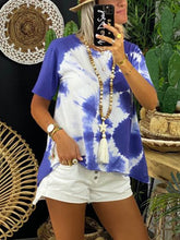 Load image into Gallery viewer, Tie-Dyed Round Neck Cotton Women's Suit