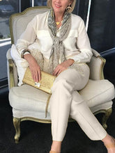 Load image into Gallery viewer, Beige Shirt With Long Sleeves Breathable Women's Suits