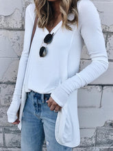Load image into Gallery viewer, Round Neck Long Breathable Knit Women's Tops