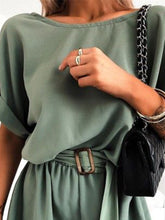 Load image into Gallery viewer, Fashion Casual Short Suit with Belt