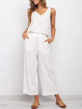 Load image into Gallery viewer, Casual Cotton And Linen Vest Women's Suit