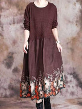 Load image into Gallery viewer, Autumn and Winter Fashion Printed Ladies Dress