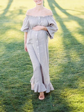 Load image into Gallery viewer, Fashion Off-Shoulder Loose Dress For Pregnant Women