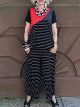 Load image into Gallery viewer, Cotton Short Sleeves Loose Women's Suits