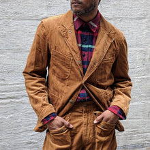 Load image into Gallery viewer, Single Breasted Corduroy Suit Men's Coat