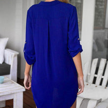 Load image into Gallery viewer, Maternity Casual Pure Color Halflong Sleeve Dress