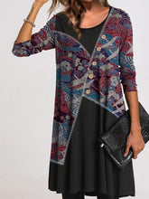 Load image into Gallery viewer, Ladies Fashion Retro Casual Loose Dress