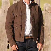 Load image into Gallery viewer, Multi-pocket Single-Breasted Western Men's Jacket