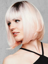Load image into Gallery viewer, Fashion Light Pink Mid-Point Short Straight Wig