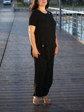 Load image into Gallery viewer, Women's Casual Solid Color Irregular Hem Cotton And Linen Suit