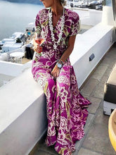 Load image into Gallery viewer, Floral Mopping Holiday Beach Women's Dress